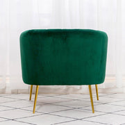 Russell Velvet Armchair In Green