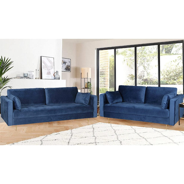 Avery 3+2 Suíochán Sofa Tolg le Cúisíní Scaip