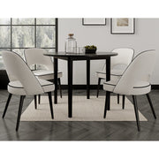 Luna Round Dining Table Set With 2-4 Seater Chairs