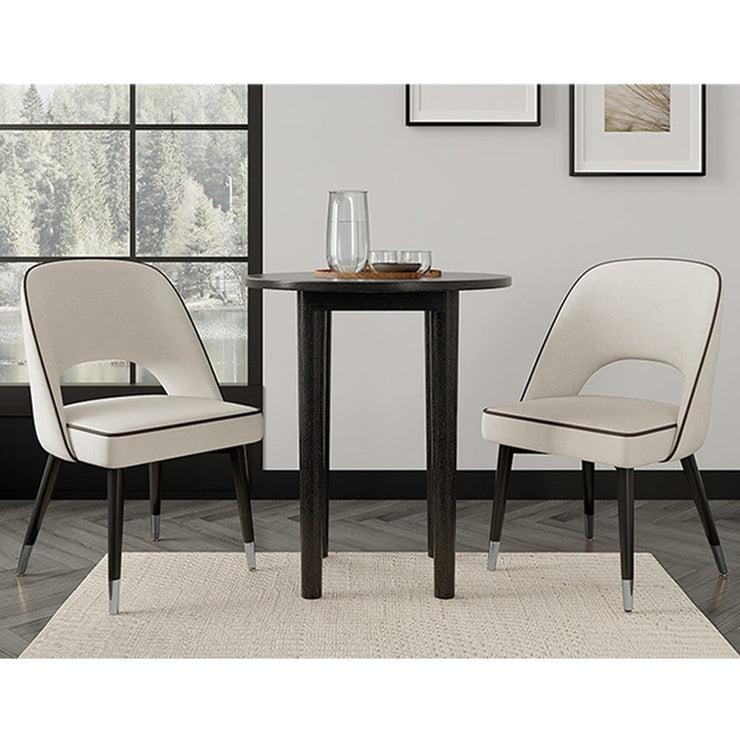 Luna Round Dining Table Set With 2-4 Seater Chairs