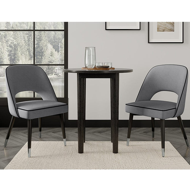 Luna Round Dining Table Set With 2-4 Seater Chairs