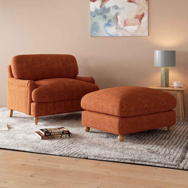 Bunburry Leisure Chair Upholstered Armchair With Ottoman