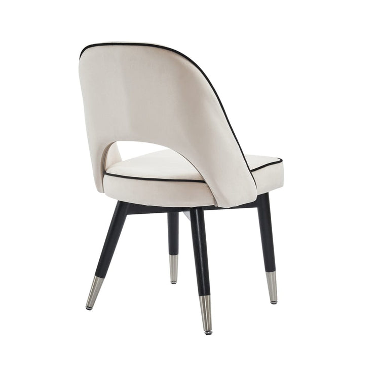 Amore Velvet Upholstery Dining Chair with Legs - Set Of 2