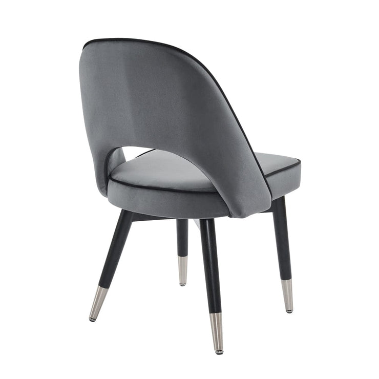 Amore Velvet Upholstery Dining Chair with Legs - Set Of 2