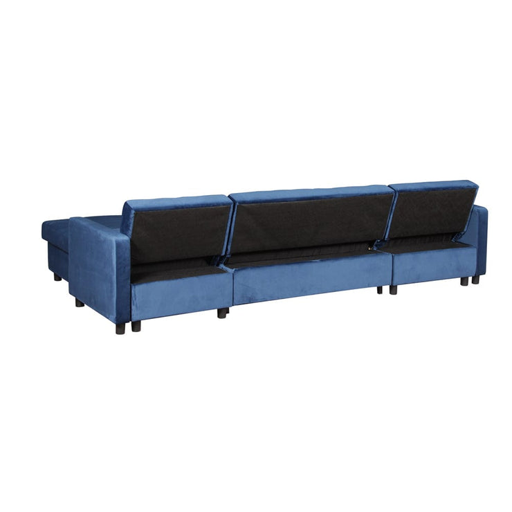 Avery Large U-Shape Storage Corner Sofa Bed With Ottoman