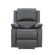 Palermo Grey Leather Electric Recliner Armchair Single Sofa Lounge Chair