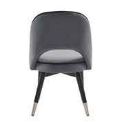 Amore Velvet Upholstery Dining Chair with Legs - Set Of 2