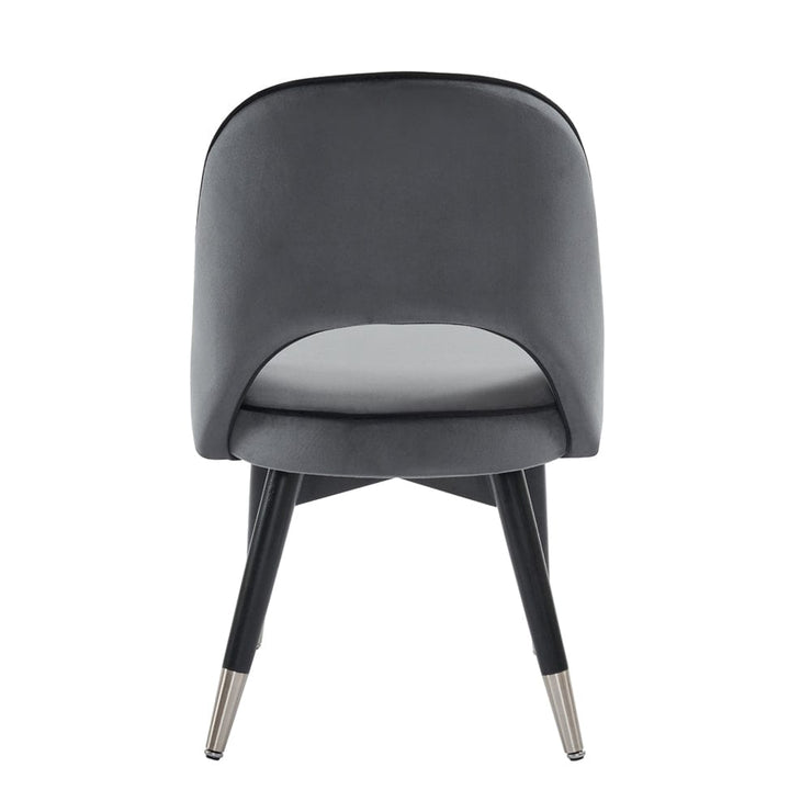 Amore Velvet Upholstery Dining Chair with Legs - Set Of 2
