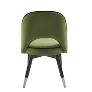 Amore Velvet Upholstery Dining Chair with Legs - Set Of 2