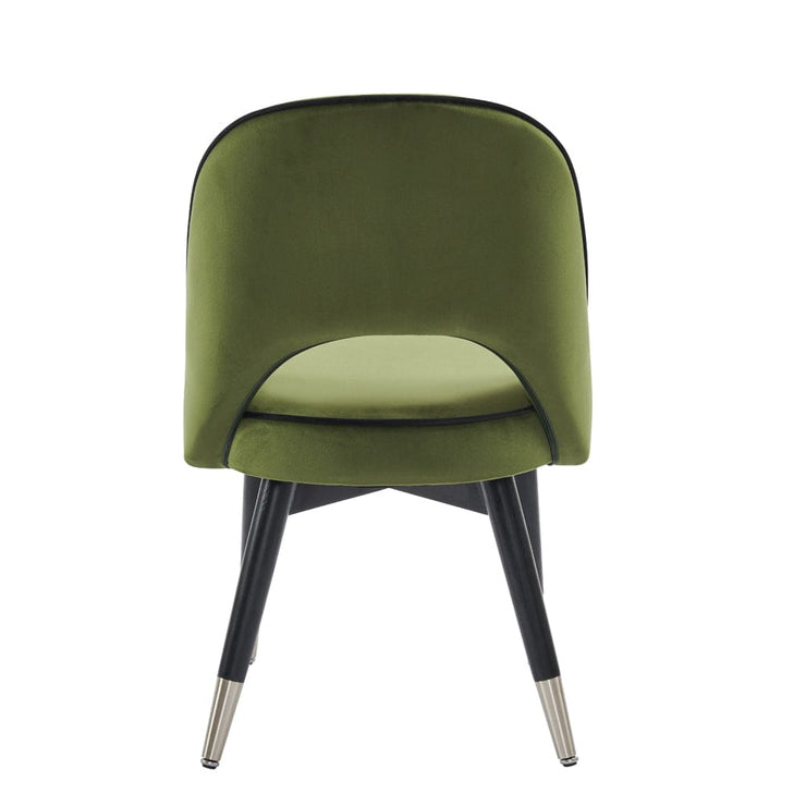 Amore Velvet Upholstery Dining Chair with Legs - Set Of 2