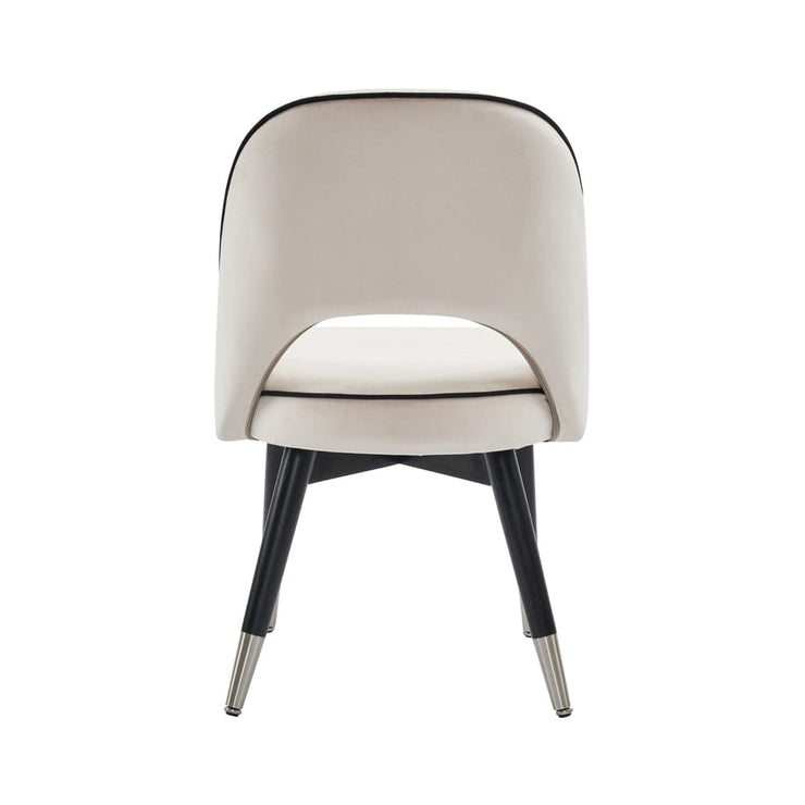 Amore Velvet Upholstery Dining Chair with Legs - Set Of 2