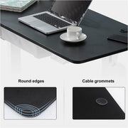 Wooden Office Desk Top with Cable Guide