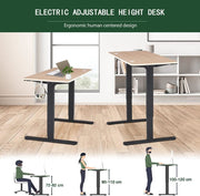 140cm Electric 3 Programmable Memory Large Standing Office Desk Height Adjustable Office Desk