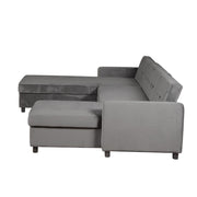 Avery Large U-Shape Storage Corner Sofa Bed With Ottoman