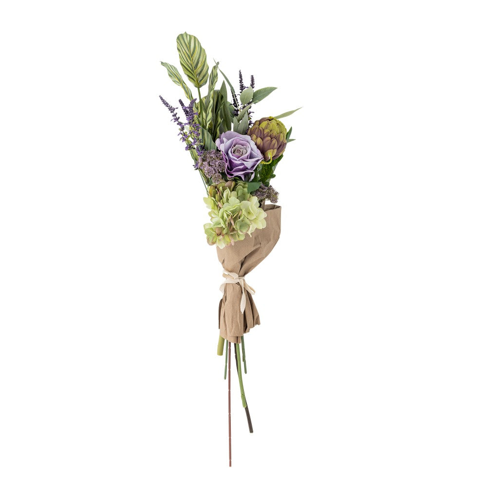 Artificial Bouquet – Purple & Green Decorative Flowers for Mother’s Day Gift