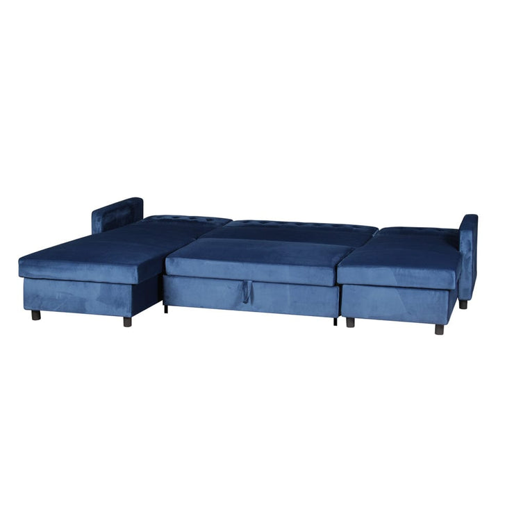 Avery Large U-Shape Storage Corner Sofa Bed With Ottoman