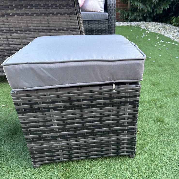 Lotus Outdoor 8 Seater Rattan Garden Sofa with Fire Pit Or Lift Up Table Set