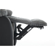 Boston Grey Plush Fabric Recliner Armchair