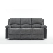 Boston 3+2 Grey Plush Fabric Recliner Sofa Set