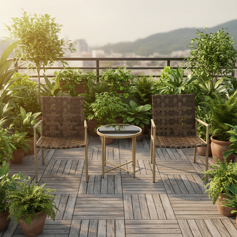 Yakoe Eton 2 Seater Garden Furniture Bistro Set