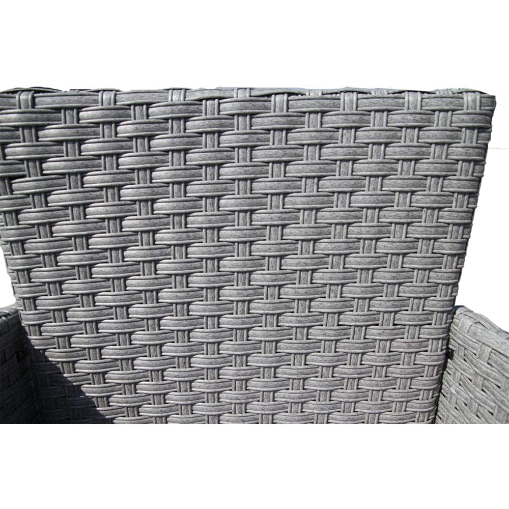 Eton 2 Seater Garden Furniture Bistro Set In Grey