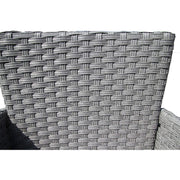 Eton 2 Seater Garden Furniture Bistro Set In Grey