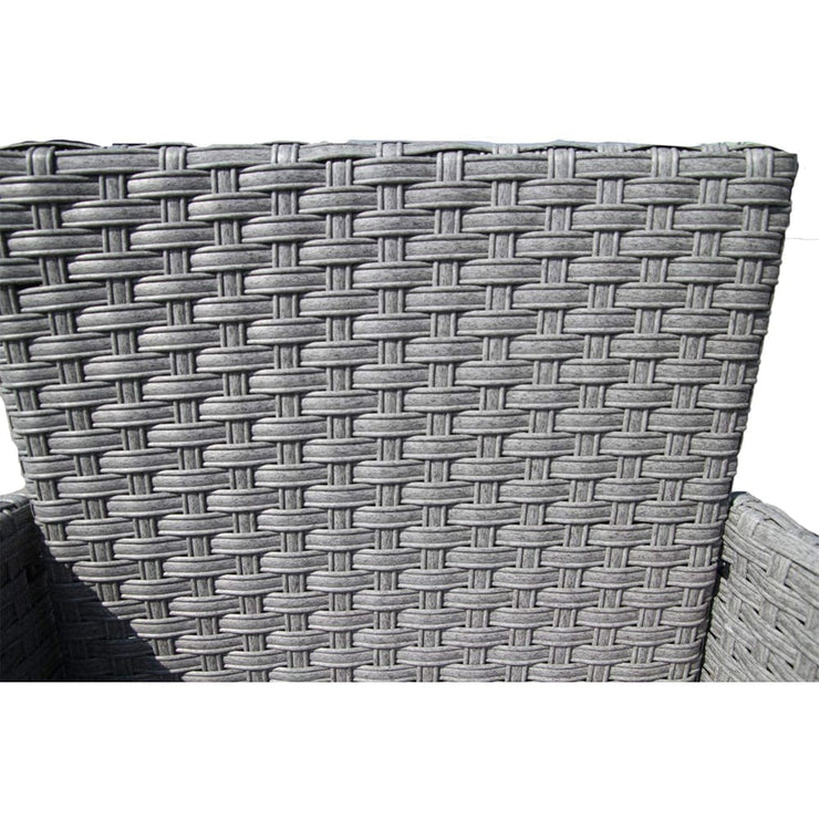 Eton 2 Seater Garden Furniture Bistro Set In Grey