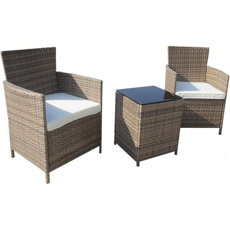 Yakoe Eton 2 Seater Garden Furniture Bistro Set In Nature