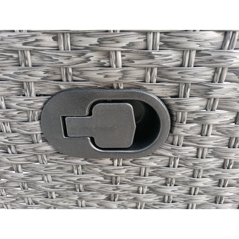 Outdoor Furniture Rattan Recliner Armchairs and Table Set