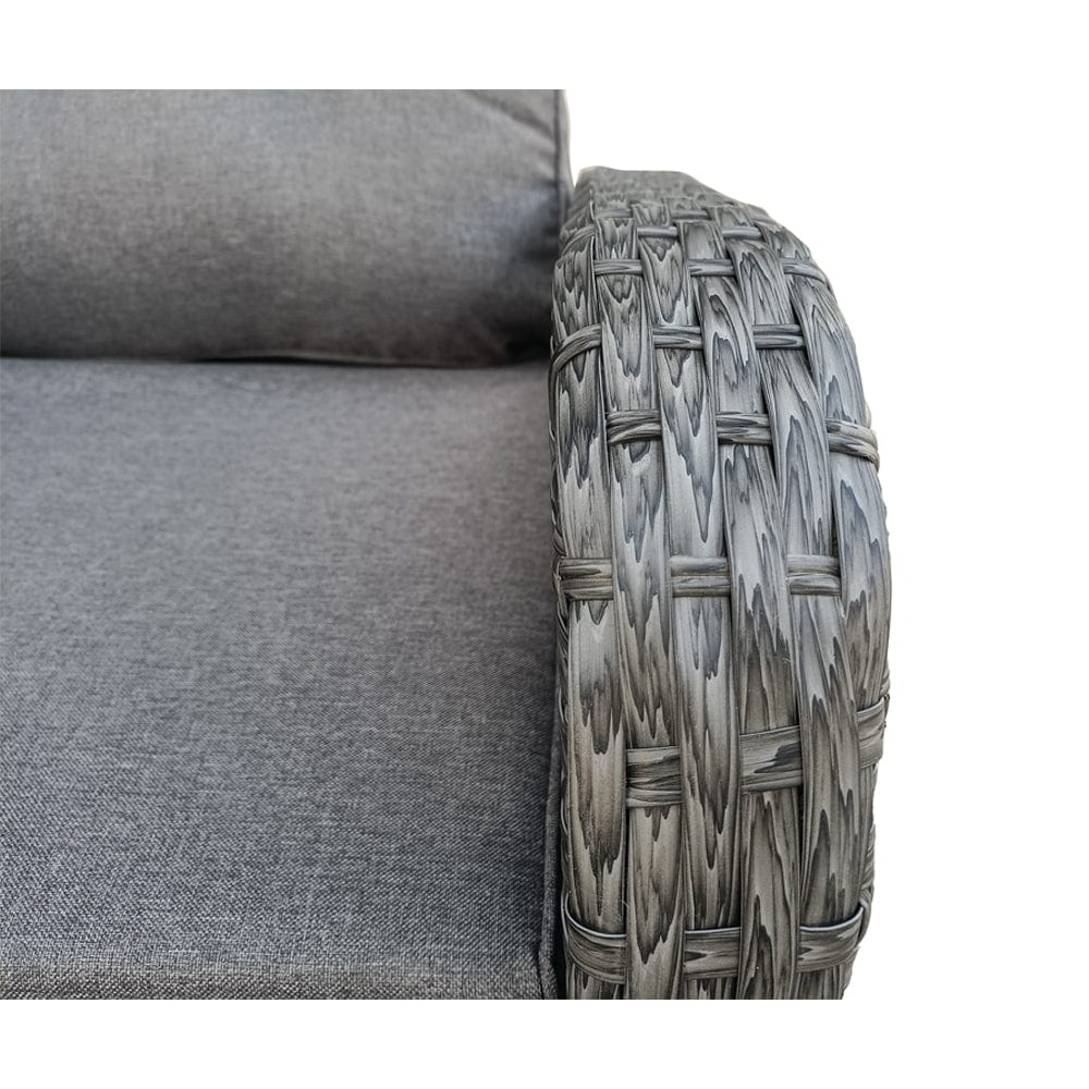 Outdoor Furniture Rattan Recliner Armchairs and Table Set