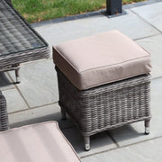 Outdoor Rattan 9 Seater Oxford Corner Dining Set With Ice Bucket and Rising Table