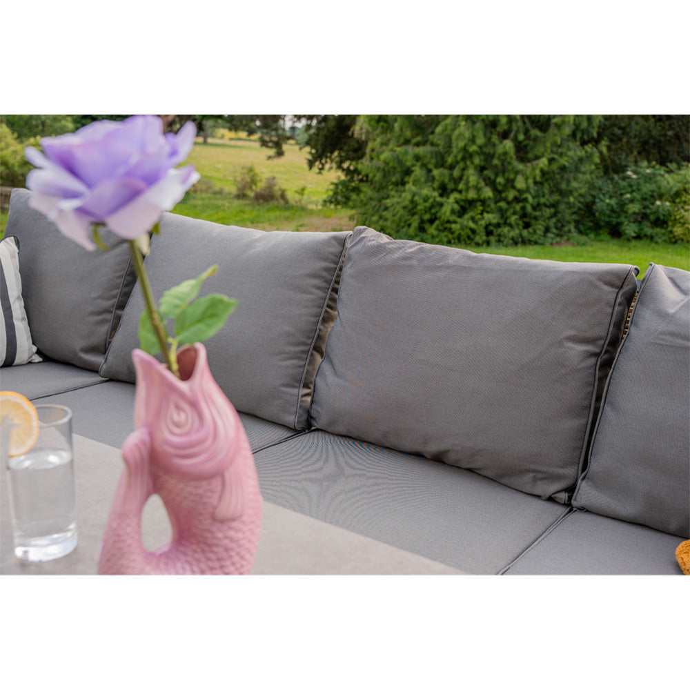 Berlin 9 Seater Aluminium Outdoor Garden Sofa Set with Lifting Table and Bench
