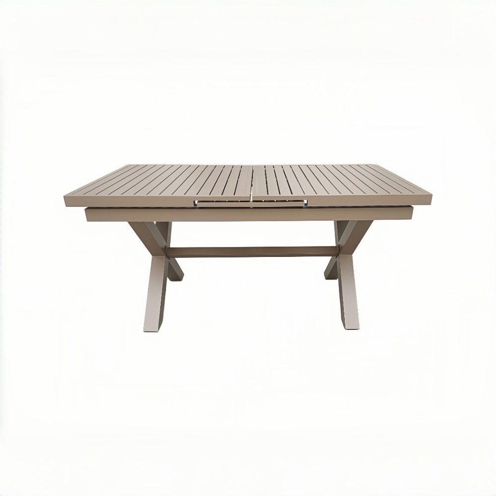 6 and 8 Seater Aluminium Garden Dining Set with Extension Dining Table