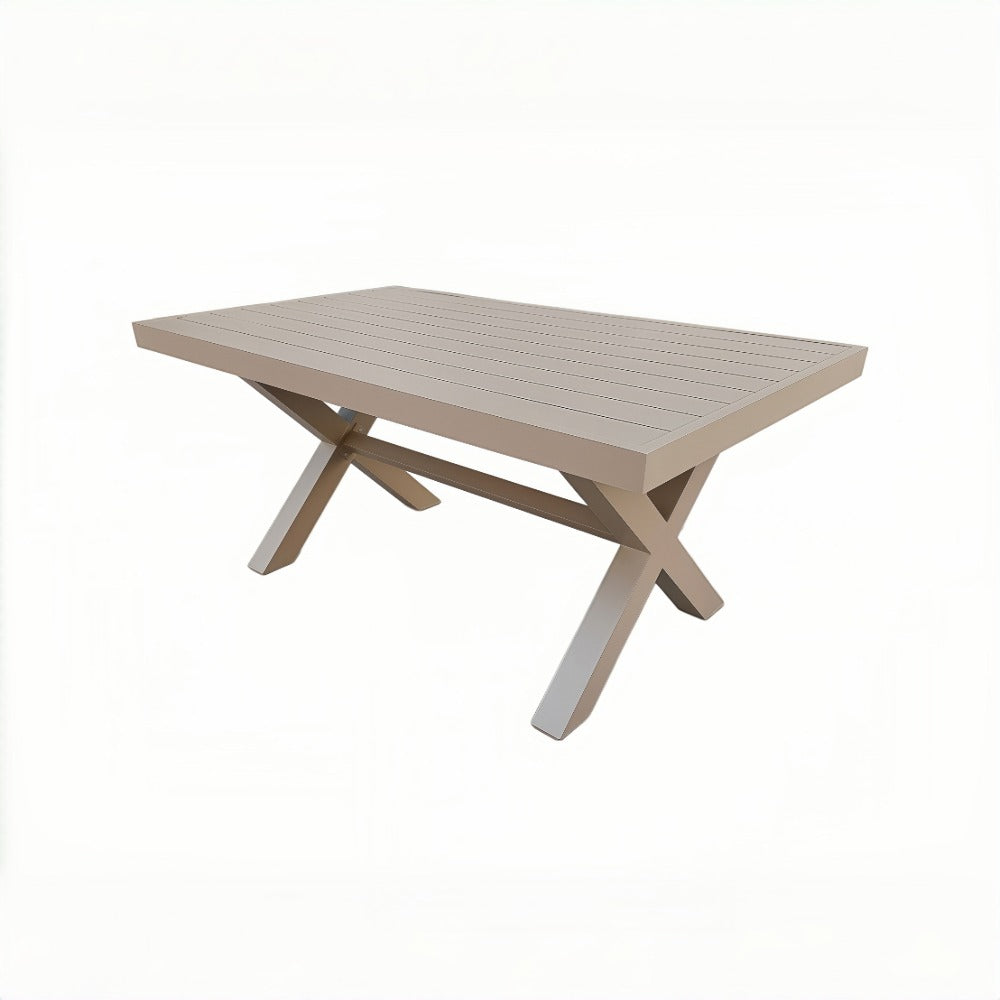 6 Seater Aluminium Garden Dining Set with Firepit Table Option
