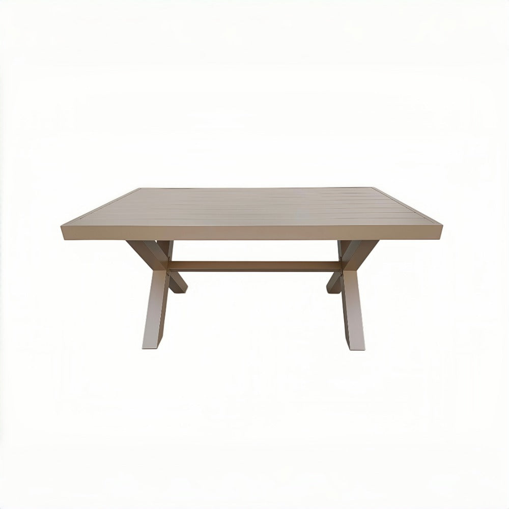 6 Seater Aluminium Garden Dining Set with Firepit Table Option
