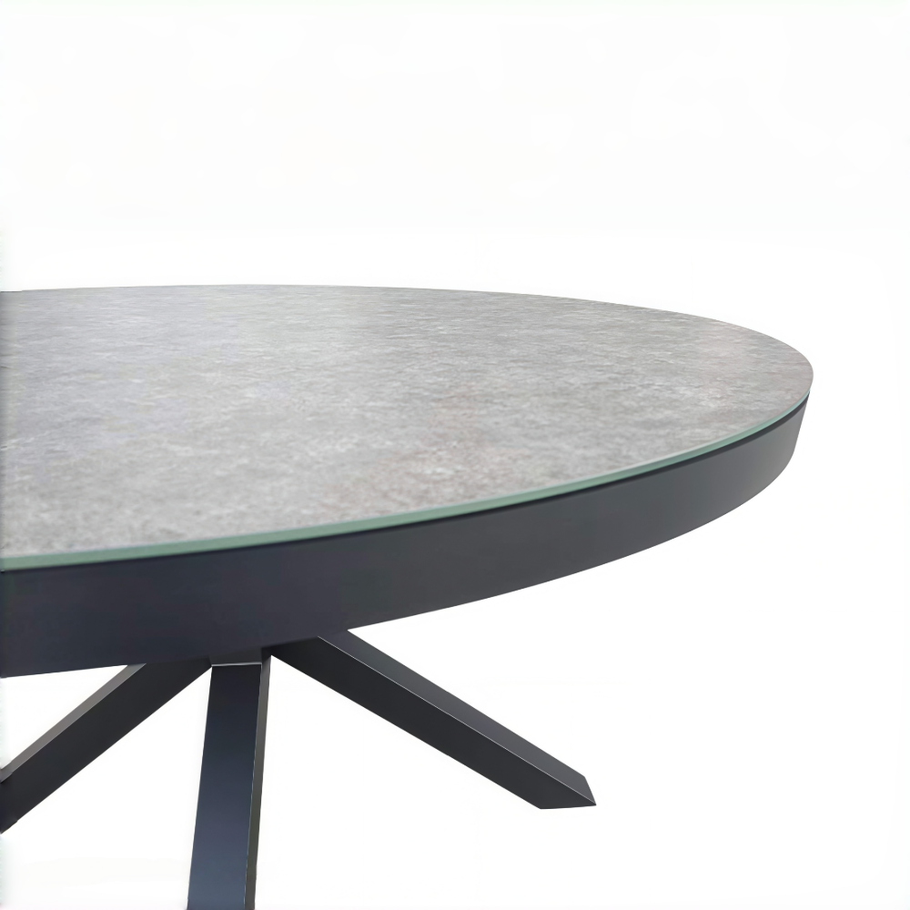 4 Seater Rope Garden Furniture Dining Set with Round Table