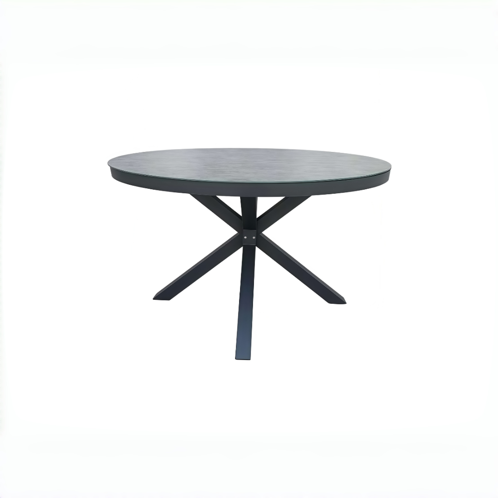 4 Seater Rope Garden Furniture Dining Set with Round Table