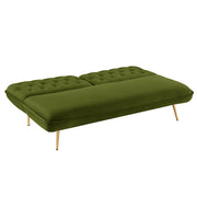 Alessia Velvet Sofa Bed With Button Tufted Back