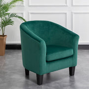 Ascot Velvet Tub Chair In Green