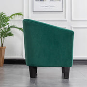 Ascot Velvet Tub Chair In Green