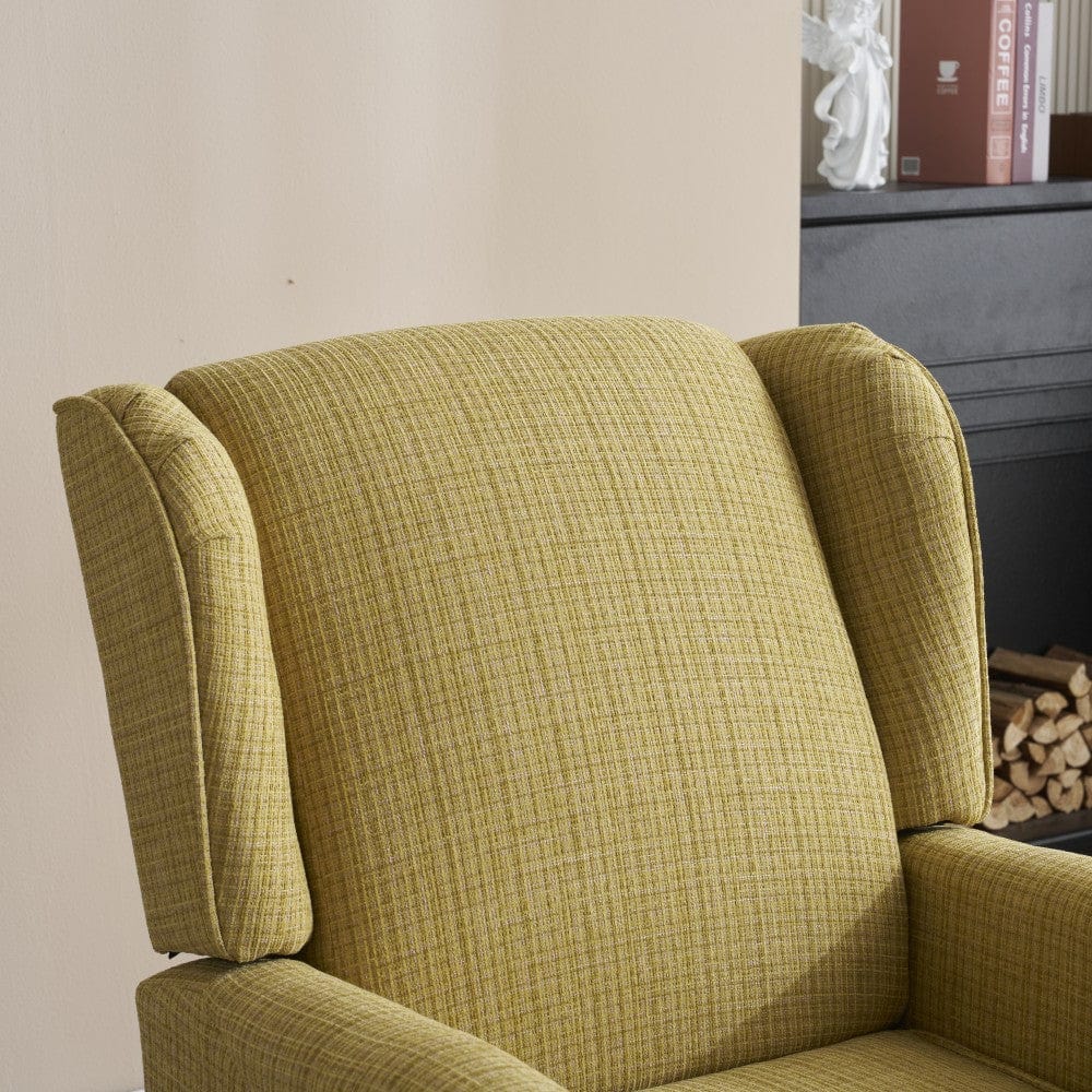 Ascot Velvet Pushback Recliner Chair