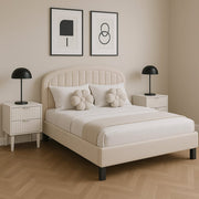 Aurora Plush Bed Frame with Head Board Single Bed or Double Bed