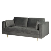 Avery Velvet 2 Seater Sofa with 2 Scatter Cushions
