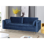 Avery Velvet 3 Seater Sofa with 2 Scatter Cushions