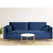 Avery Velvet 3 Seater Sofa with 2 Scatter Cushions