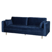 Avery Velvet 3 Seater Sofa with 2 Scatter Cushions