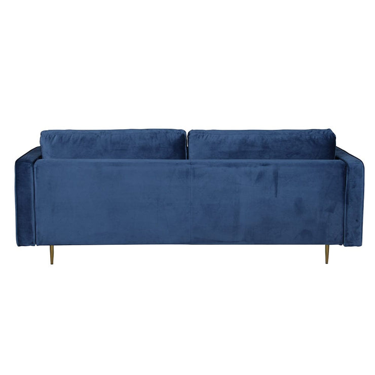 Avery Velvet 3 Seater Sofa with 2 Scatter Cushions