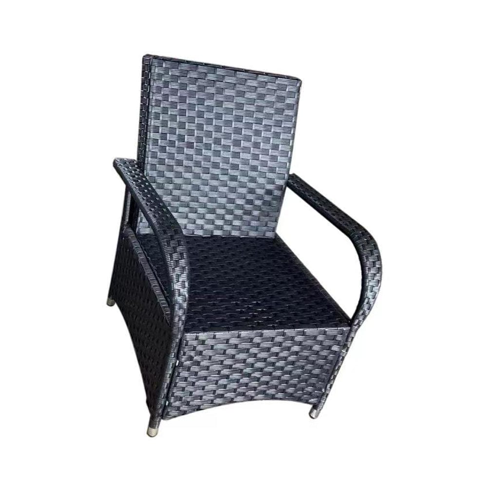 Aura 6 Seater Armchair Oval Rattan Garden Furniture Dining Set with Parasol Hole and Rain Cover