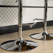 Set Of 2 Avers Velvet Height Adjustable Bar Stools Bar Chairs