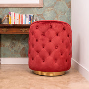 Avers Velvet Swivel Tub Chair Accent Armchair Leisure Ottoman